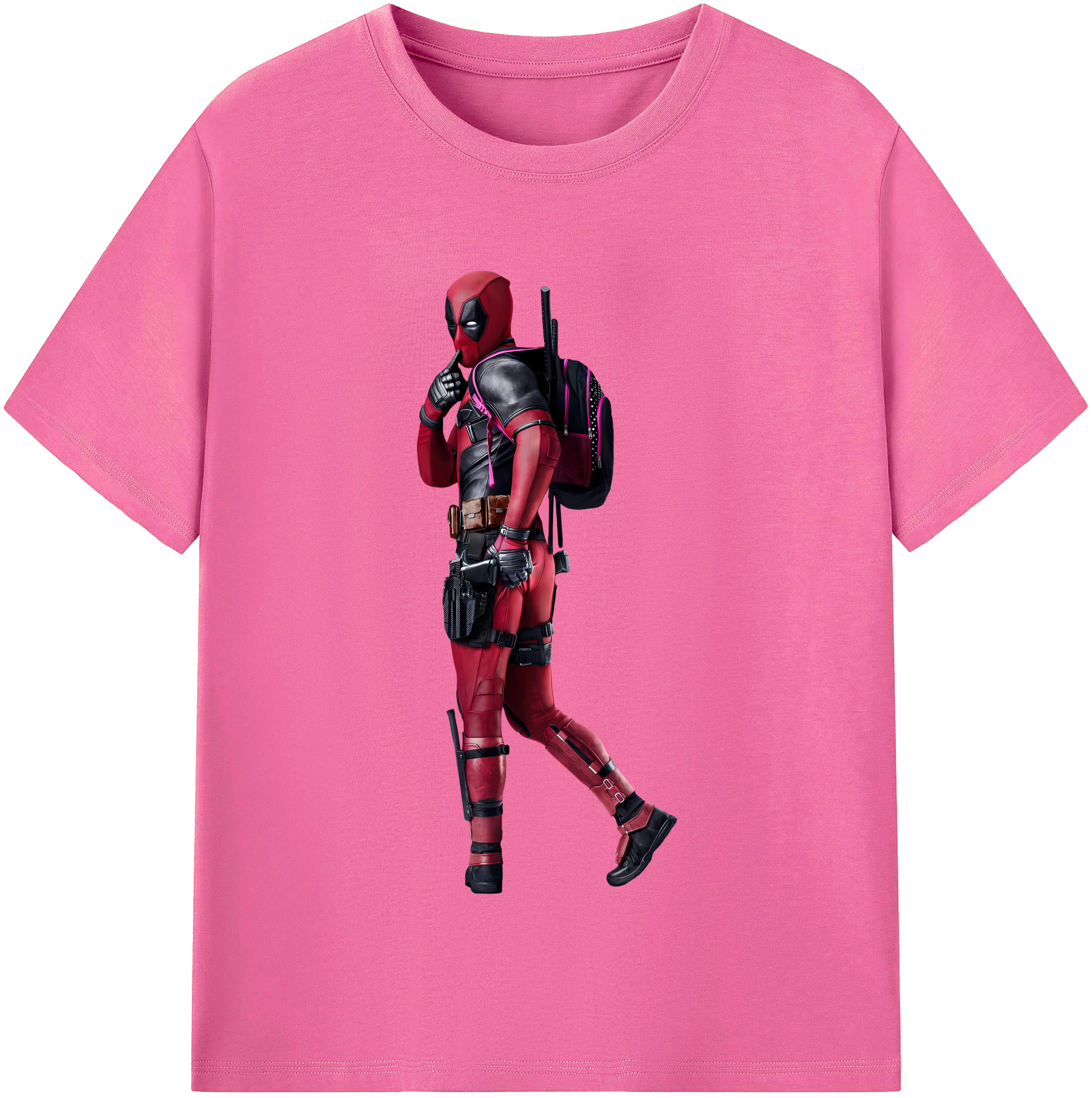 （画像用） Deadpool デッドプール レディースカジュアルプリントTシャツ（綿100％）